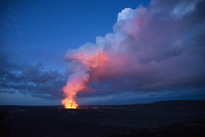 The Halema’uma’u volcano