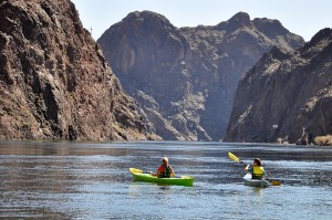 Kayaking in the Black Canyon at Lake Mead National Recreation Area (NPS Photo by Christie Vanover)