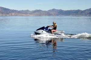 Personal watercraft are often seen at Lake Mead National Recreation Area (NPS Photo by Christie Vanover)